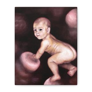 Surreal Infancy | Unique Oil Painting Canvas Print | Contemporary Figurative Art