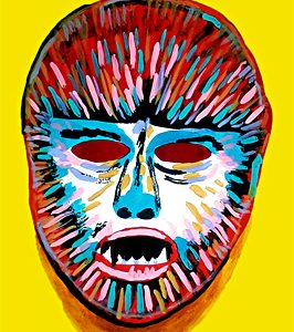 Tribal Essence – Original Framed Ink Painting