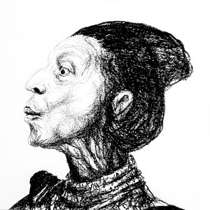 The Study | Original Graphite Portrait Drawing on Paper