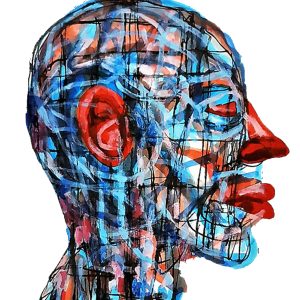 Layered Conscious – Original Framed Ink Painting