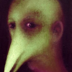 The Avian Observer – Original Expressionist Oil Painting