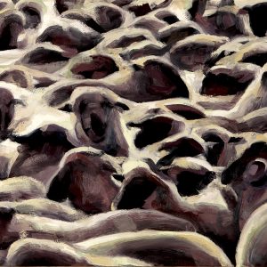The Flock - Original Oil Painting on Canvas